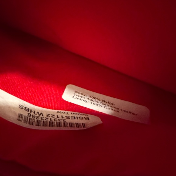 Dooney & Bourke White and Green Leaf Tote - Picture 4 of 7